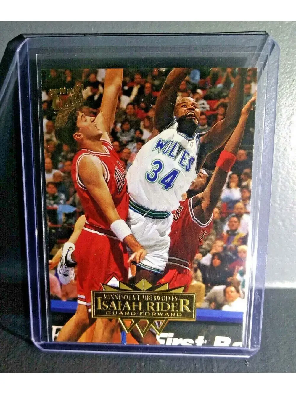1995-96 Isaiah Rider Fleer Ultra #108 Basketball Card
